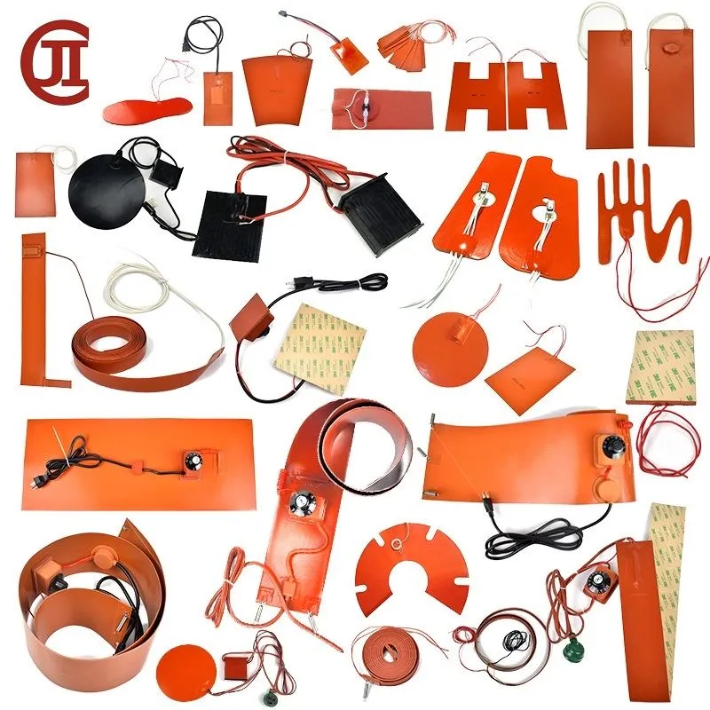 Flexible silicone heater