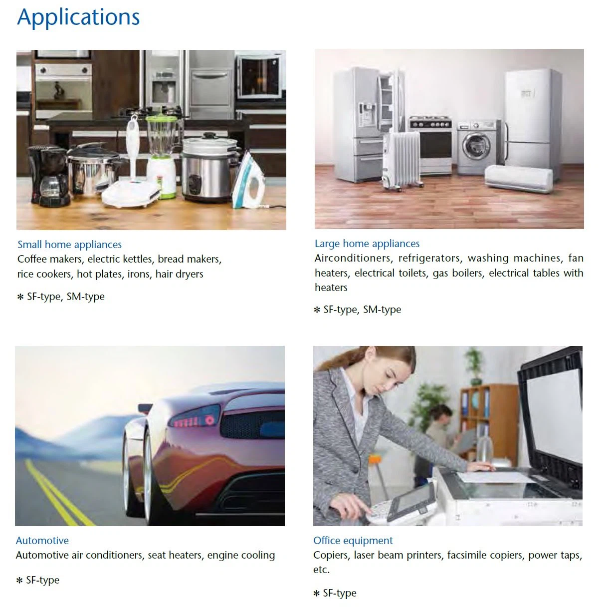 Application of Thermal Fuse