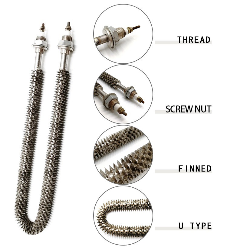 Structure of finned heater Structure of finned heater