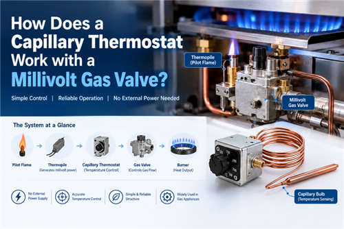 How Does a Capillary Thermostat Work with a Millivolt Gas Valve?