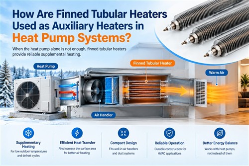 How Are Finned Tubular Heaters Used as Auxiliary Heaters in Heat Pump Systems?